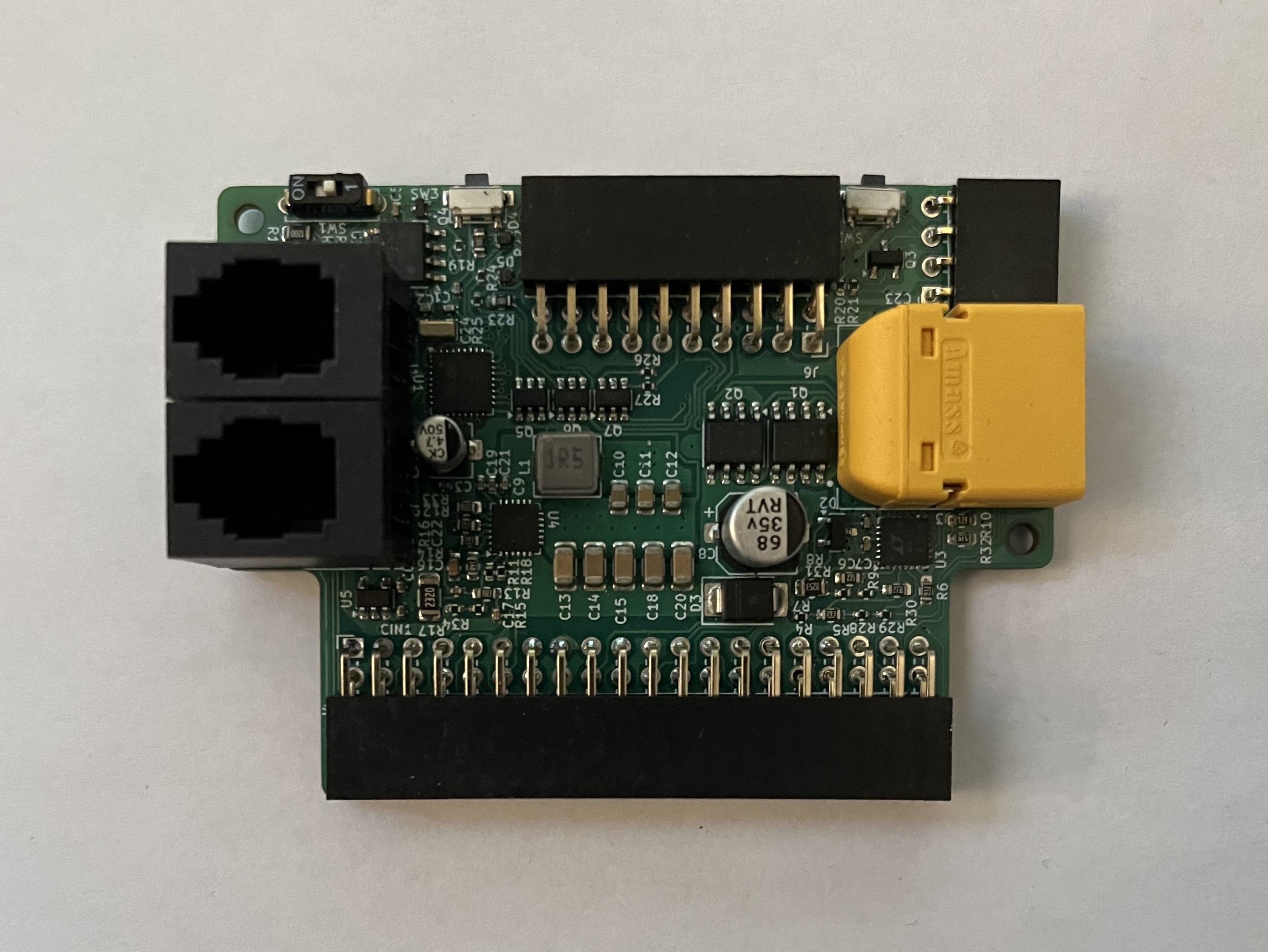 The Front of a custom pcb