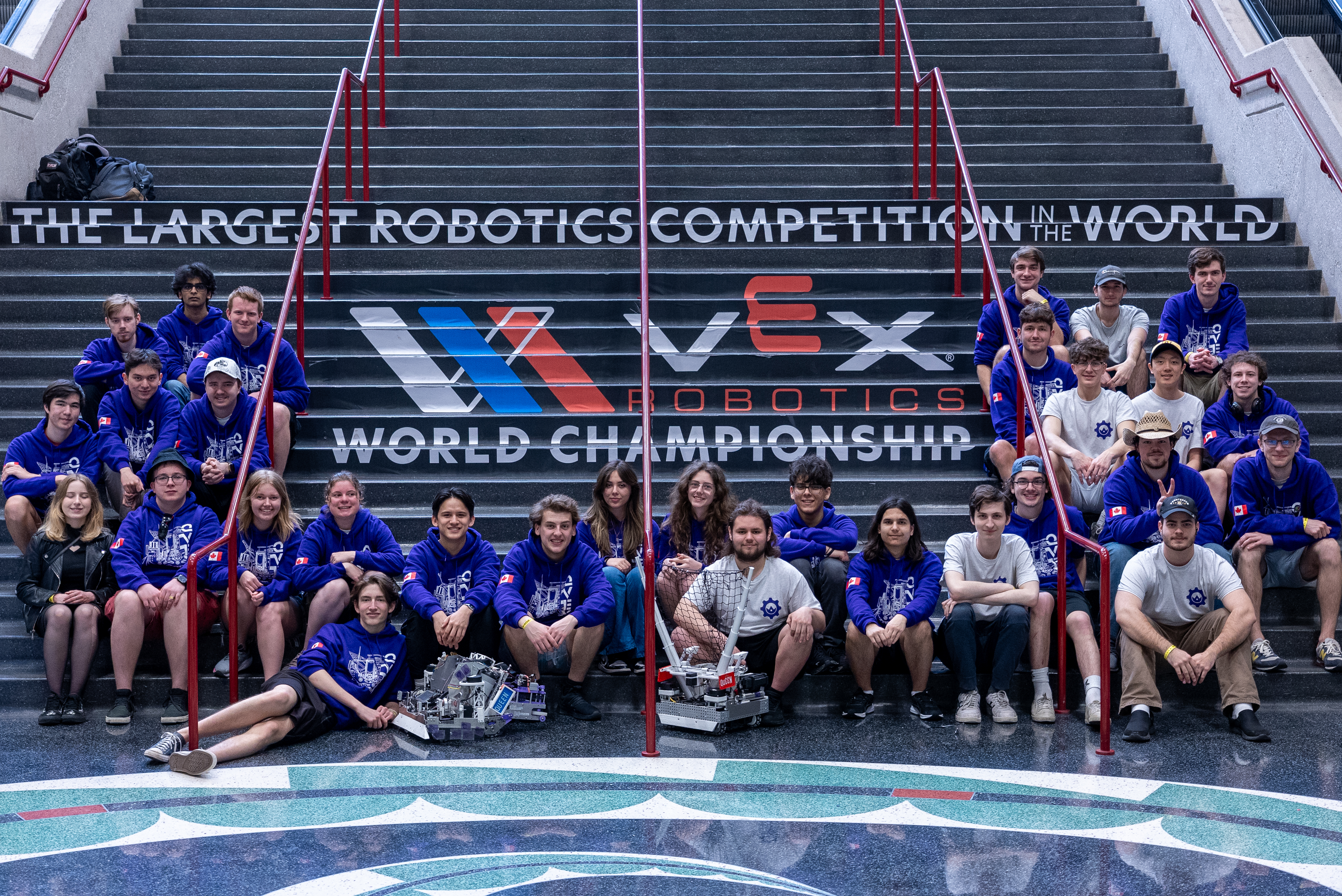 A picture of the team taken at the world championships in dallas